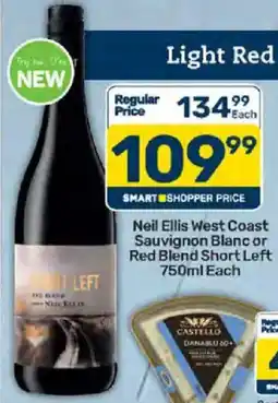 Pick n Pay Liquor Neil Ellis West Coast Sauvignon Blanc or Red Blend Short Left offer