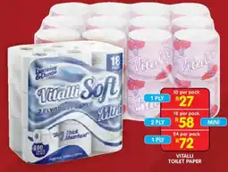 Shoprite Vitalli Toilet Paper offer