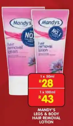 Shoprite Mandy's Legs & Body Hair Removal Lotion offer