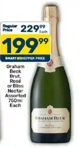 Pick n Pay Liquor Graham Beck Brut, Rosé or Bliss Nectar Assorted offer