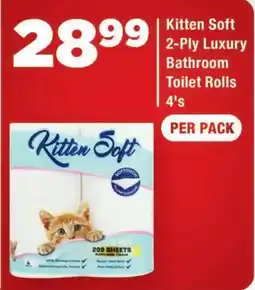 OK Express Kitten Soft 2-Ply Luxury Bathroom Toilet Rolls offer