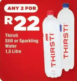 OK Express Thirsti Still or Sparkling Water offer