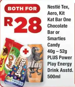 OK Express Nestlé Tex, Aero, Kit Kat Bar One Chocolate Bar or Smarties Candy offer