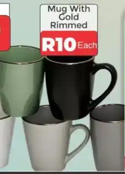1UP Mug With Gold Rimmed offer