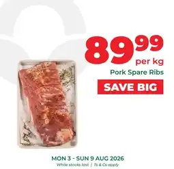 Food Lover's Market Pork Spare Ribs offer