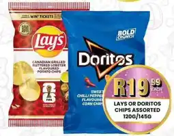 Take 'n Pay Lays or Doritos Chips Assorted offer
