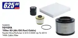 Goldwagen TOYOTA Filter Kit (Air/Oil/Fuel/Cabin) offer
