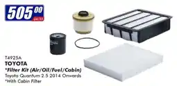 Goldwagen TOYOTA Filter Kit (Air/Oil/Fuel/Cabin) offer