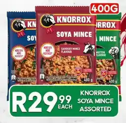 Take 'n Pay KNORROX SOYA MINCE Assorted offer