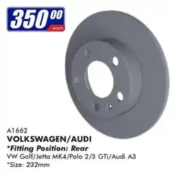 Goldwagen VOLKSWAGEN/AUDI Brake Disc offer