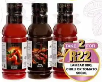 Take 'n Pay Lamzar BBQ, Chilli or Tomato offer
