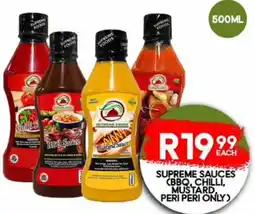 Take 'n Pay Supreme Sauces (BBQ, Chilli, Mustard, Peri Peri Only) offer
