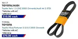 Goldwagen TOYOTA/AUDI offer