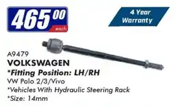 Goldwagen VOLKSWAGEN Steering Rack offer