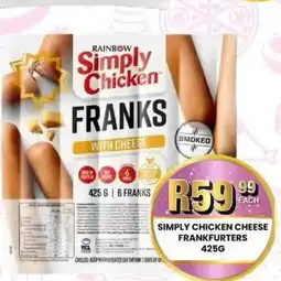 Take 'n Pay Simply Chicken Franks with Cheese offer