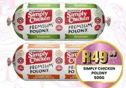 Take 'n Pay Simply Chicken Polony offer
