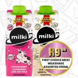 Take 'n Pay First Choice Milki Milkshake Assorted offer