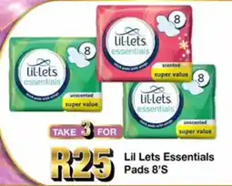 Take 'n Pay Lil Lets Essentials Pads 8'S offer