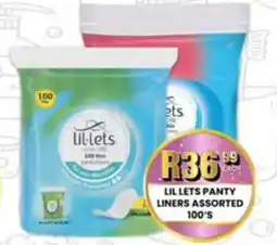 Take 'n Pay Lil Lets Panty Liners Assorted offer