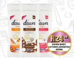 Take 'n Pay Dawn Body Lotions Assorted offer