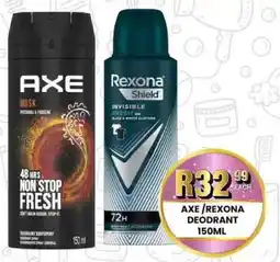 Take 'n Pay AXE / REXONA DEODRANT offer