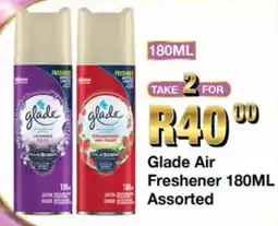 Take 'n Pay Glade Air Freshener 180ML Assorted offer