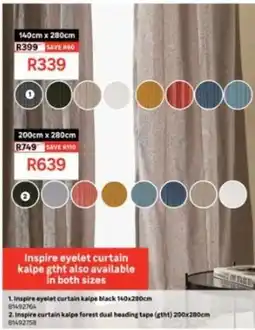 Leroy Merlin Inspire eyelet curtain kalpe offer