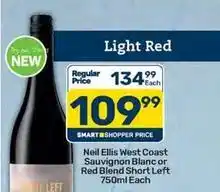 Pick n Pay Neil ellis - west coast sauvignon blanc or red blend short left offer