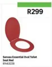 Leroy Merlin Sensea - essential oval toilet seat red 81463228 offer