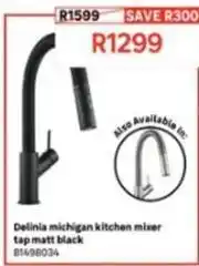 Leroy Merlin Delinia - michigan kitchen mixer tap matt black 81498034 offer