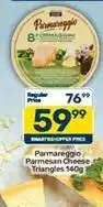 Pick n Pay Parmesan cheese triangles offer