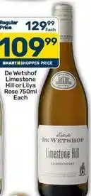 Pick n Pay Limestone hill or lilya rose 750ml offer