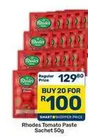 Pick n Pay Hypermarket Rhodes - tomato paste sachet offer