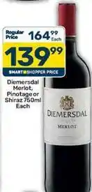 Pick n Pay Diemersdal - merlot, pinotage or shiraz offer