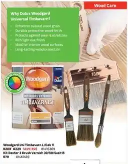 Leroy Merlin Dulux - woodgard universal timbavarn l/oak 1l offer