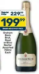 Pick n Pay Graham beck - brut, rosé or bliss offer