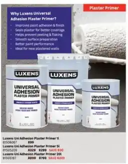 Leroy Merlin Luxens - universal adhesion plaster primer offer