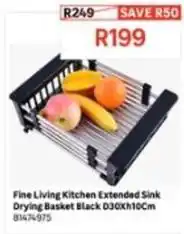 Leroy Merlin Fine living kitchen extended sink drying basket black d30xh10cm 81474975 offer