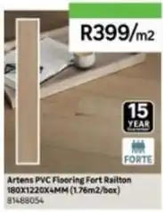 Leroy Merlin Artens pvc flooring fort railton 180x1220x4mm (1.76m2/box) 81488054 offer