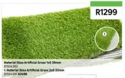 Leroy Merlin Naterial ibiza artificial grass 1x5 30mm 81504392, naterial ibiza artificial grass 2x5 33mm 81504391 offer