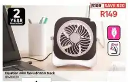 Leroy Merlin Equation - mini fan usb 10cm black 81480870 offer