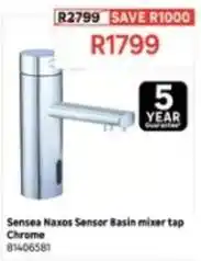 Leroy Merlin Sensea - naxos sensor basin mixer tap chrome 81406581 offer