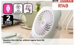 Leroy Merlin Equation - mini usb fan white & laguna 14cm 3w 81499087 offer