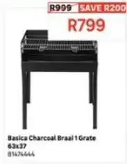 Leroy Merlin Basica charcoal braai 1 grate 63x37 offer