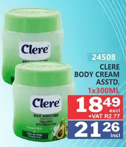 Arrow Cash And Carry Clere Body Cream offer