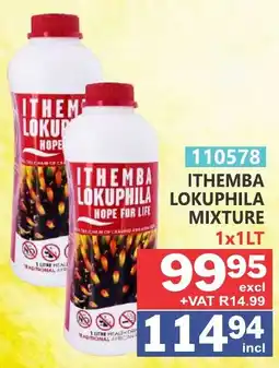 Arrow Cash And Carry ITHEMBA LOKUPHILA HOPE FOR LIFE offer