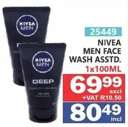 Arrow Cash And Carry NIVEA MEN FACE WASH ASSTD. offer