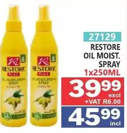 Arrow Cash And Carry RESTORE OIL MOIST. SPRAY offer