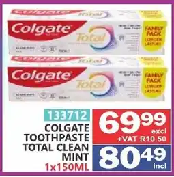 Arrow Cash And Carry Colgate Total Clean Mint Toothpaste offer