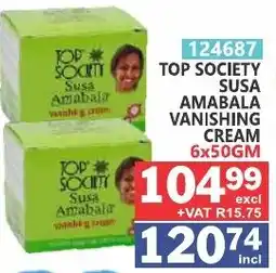 Arrow Cash And Carry TOP SOCIETY Susa Amabala vanishing cream offer